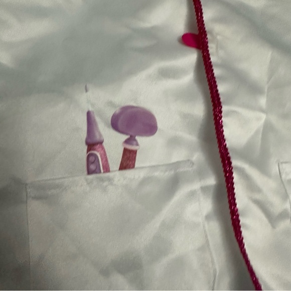 Disney White and Pink Kids Pajama Robe - Picture 5 of 5